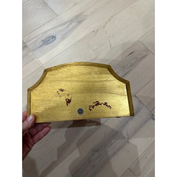 Antique Rococo Made In Italy Vintage Gold Gilt Shell Wall Sconce Ornate - Picture 6 of 8